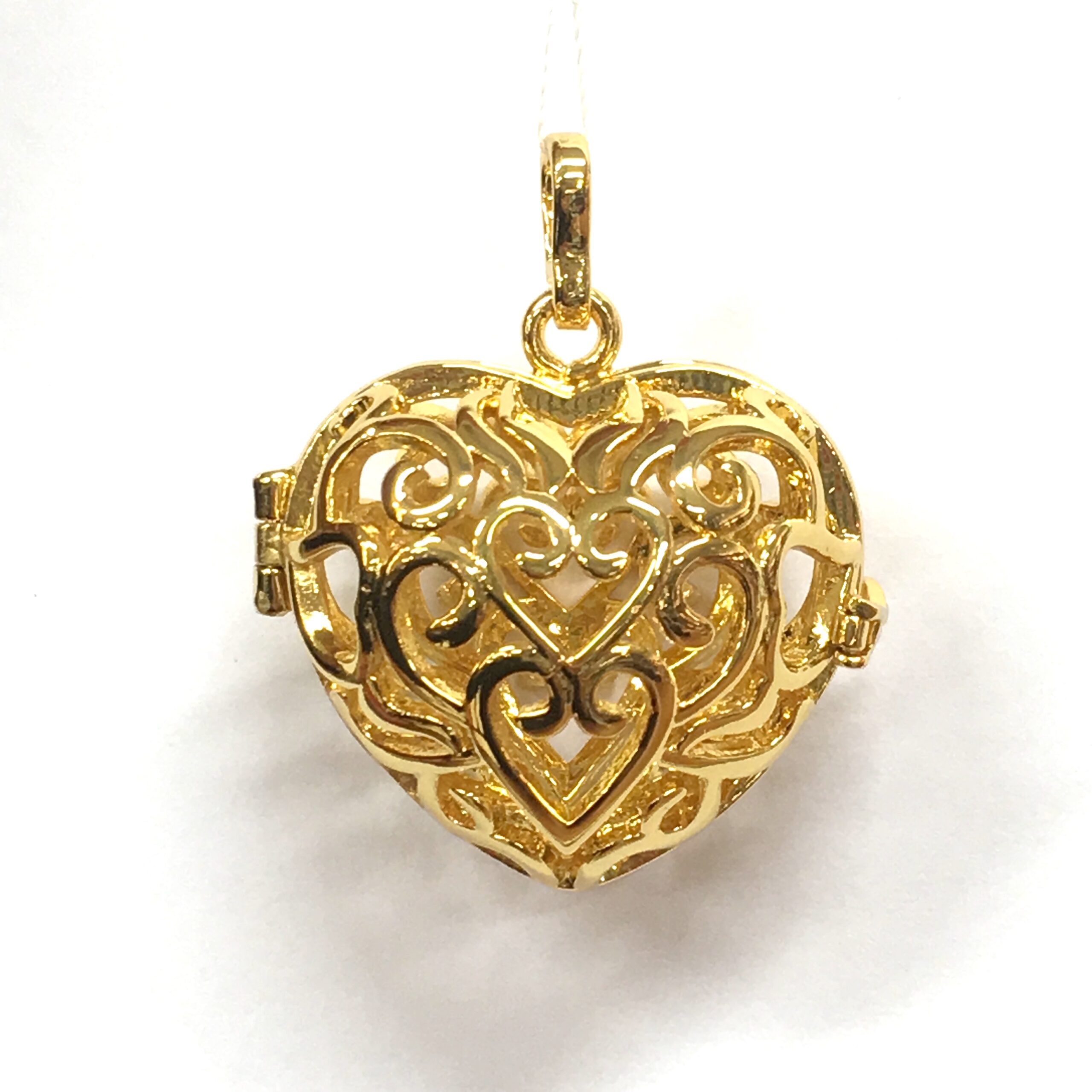 Aroomiteraapia ripats kuldne süda, 18mm (2732)