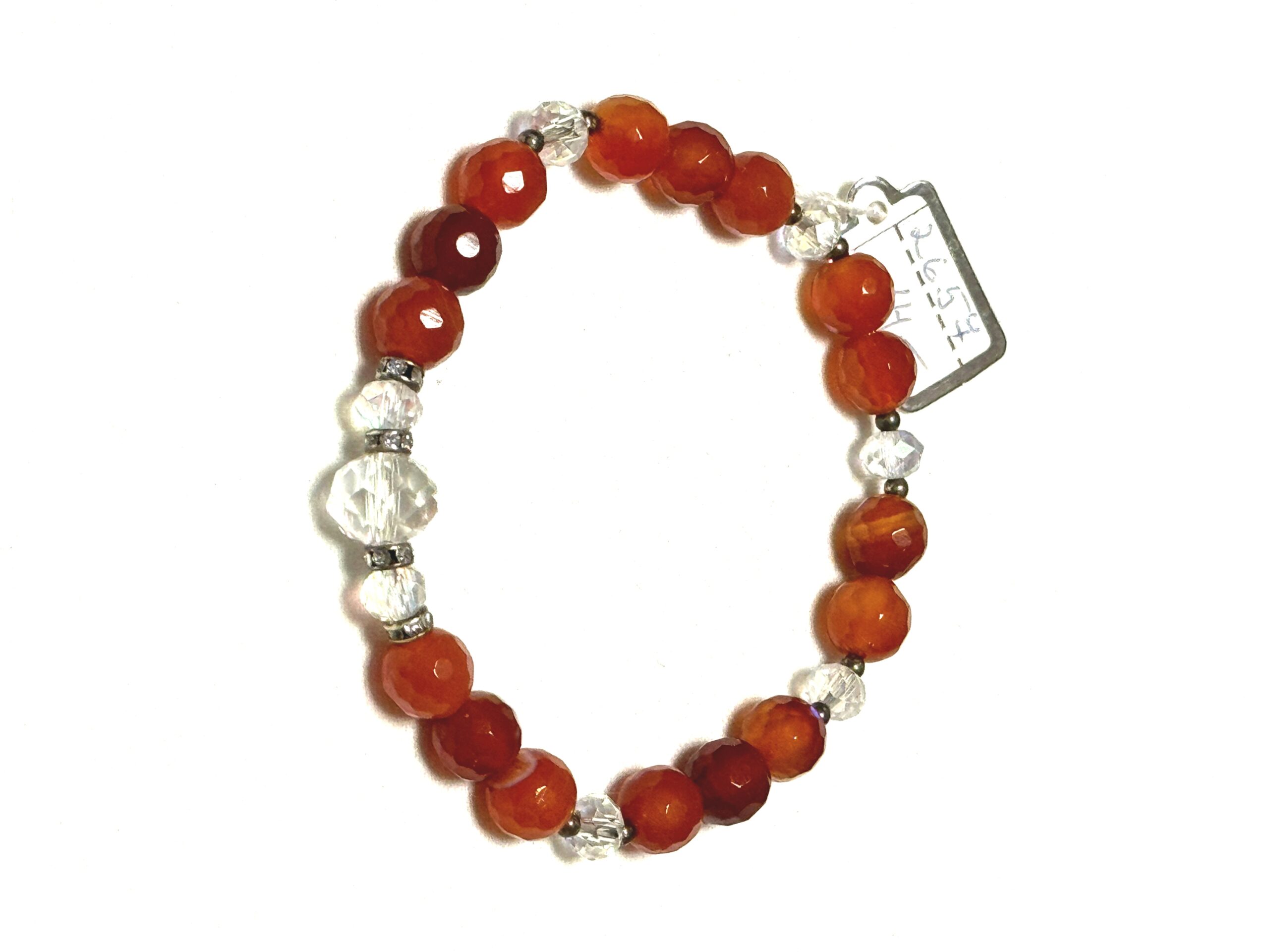 Käevõru - Karneool, fassettlihv, 8mm (2657)