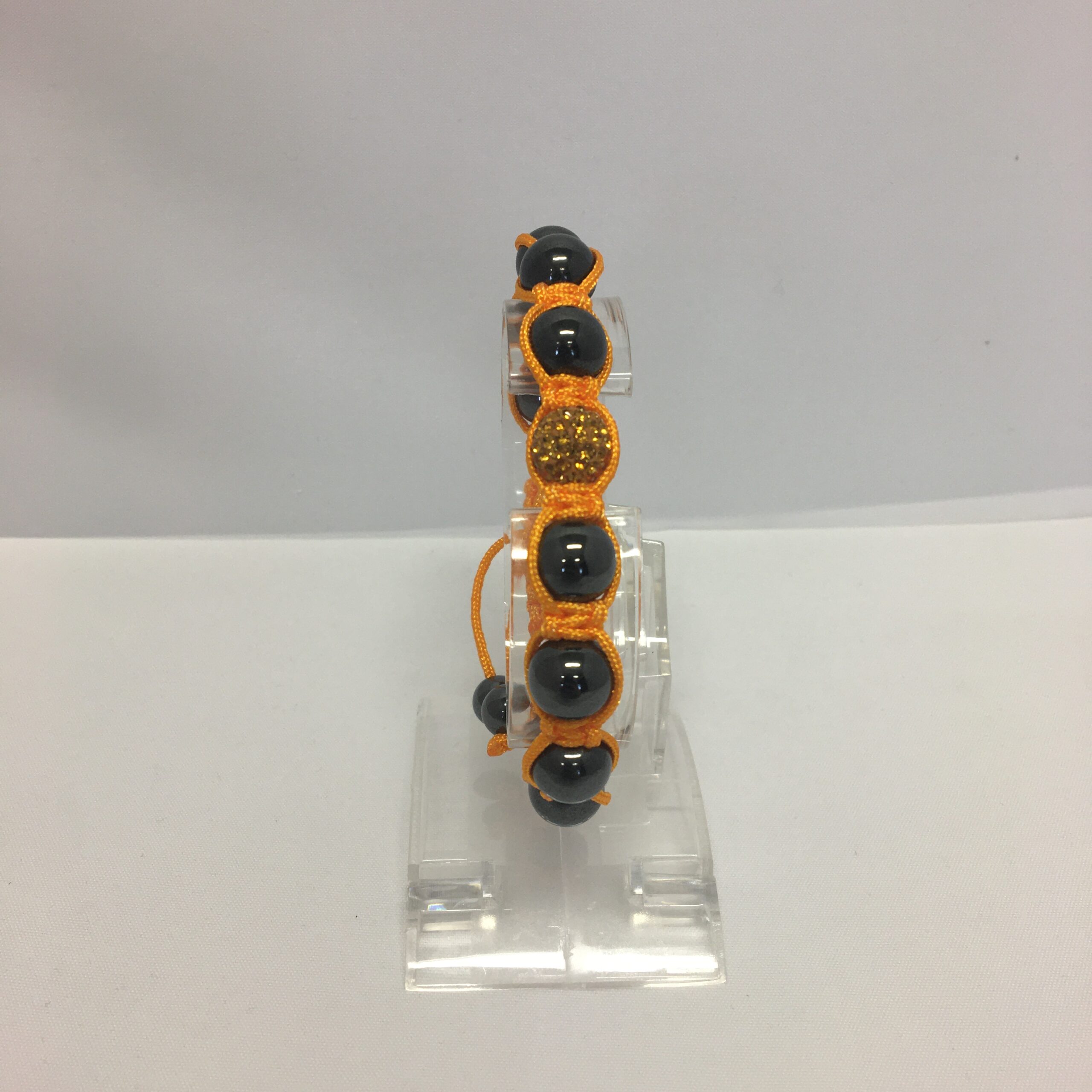 Käevõru magnet-hematiit+ilupärlid kollane (1458)