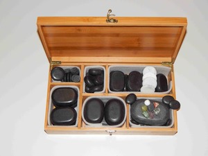 Laavakivide komplekt (tšakrakividega) 60tk