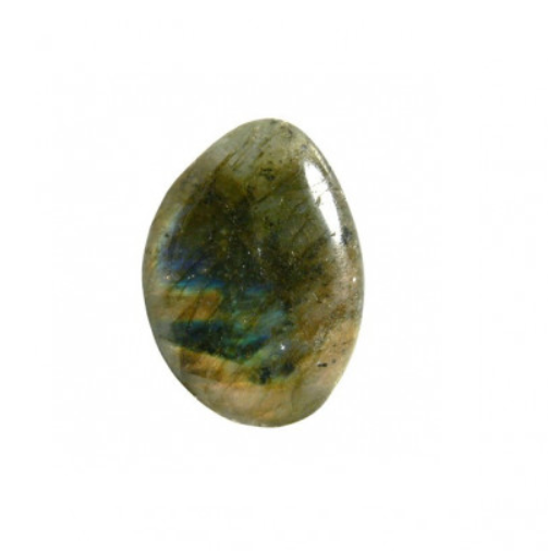 Lapik labradoriit (teraapiakivi), ca. 3-4cm (2387)