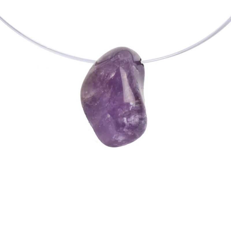 Lihvitud ametüst, auguga (1374)