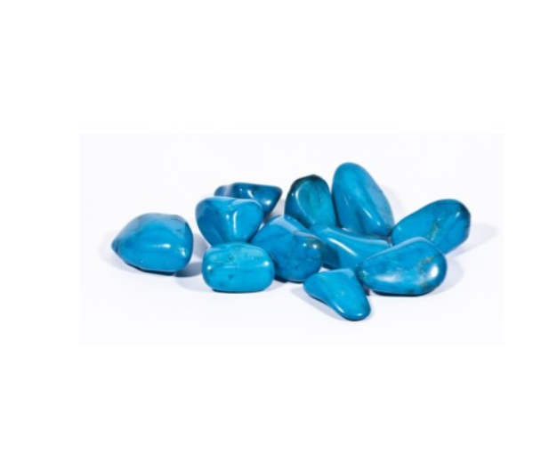 Lihvitud türkiis, auguga (1163)