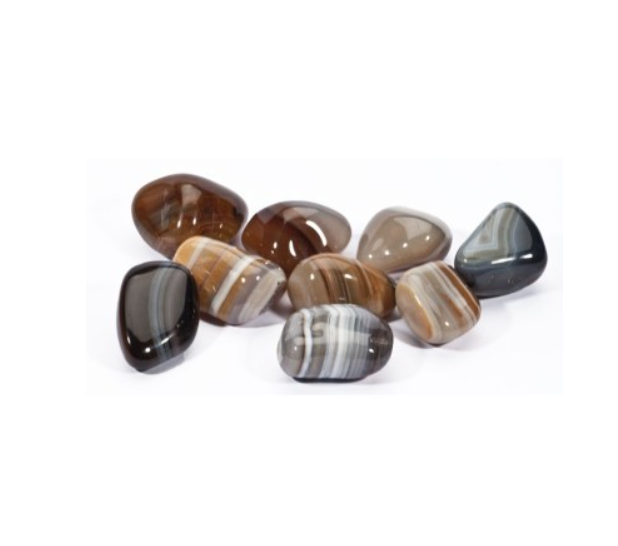 Lihvitud vöödiline ahhaat (Brasiilia) (1000)