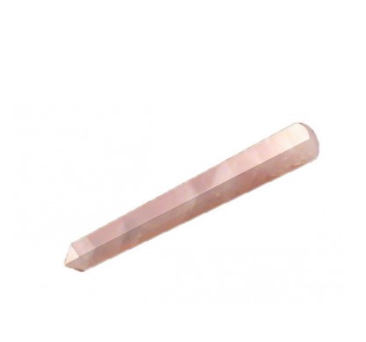 Massaaživarras, roosa kvarts 10x15x104mm (1066)