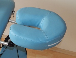 Peatugi ja padi massaažilauale (sinine)