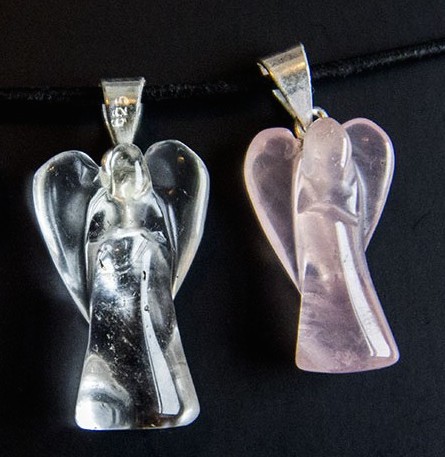 Ripats - ingel, Roosa kvarts, ca.30-40mm (1777)