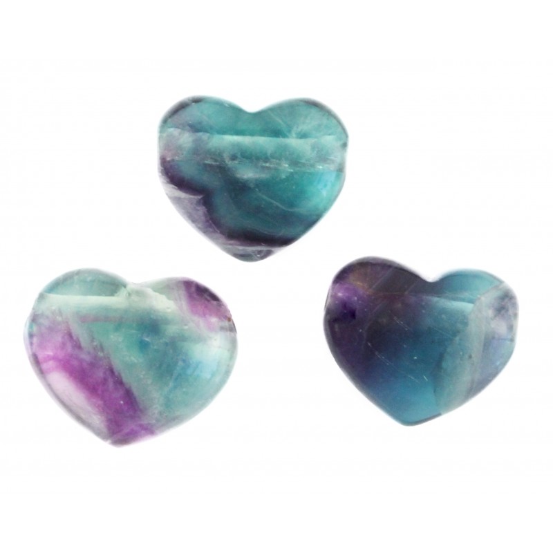 Ripats - süda Fluoriit, 25x30mm (1782), 1tk